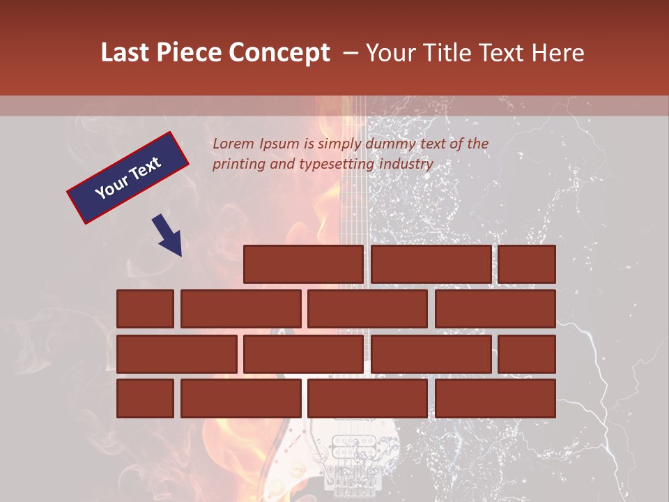 Flammable Electric Inferno PowerPoint Template