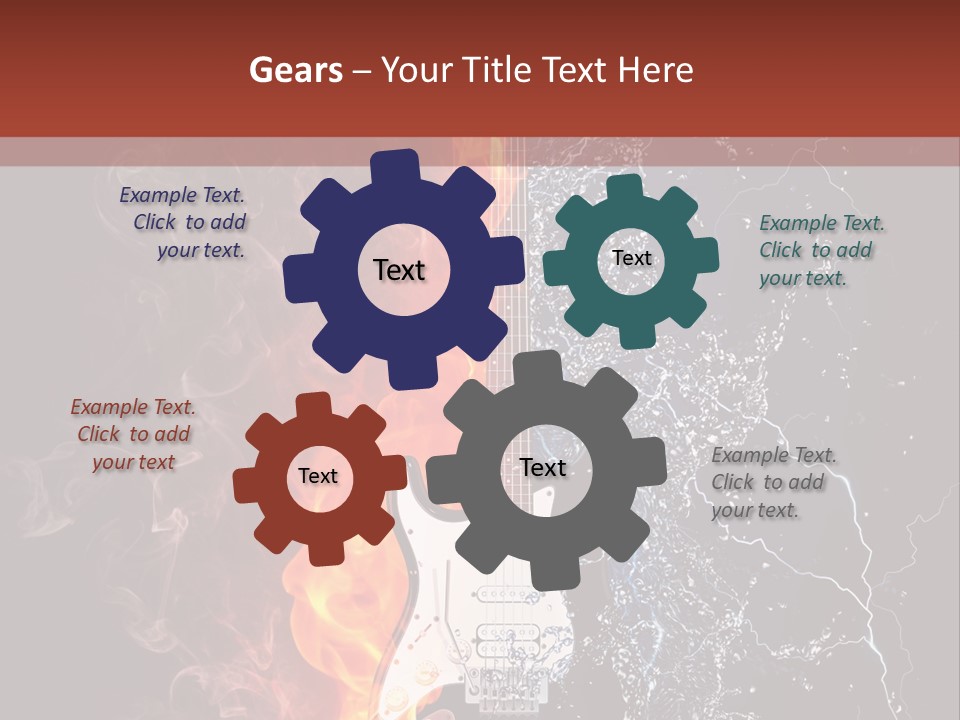 Flammable Electric Inferno PowerPoint Template