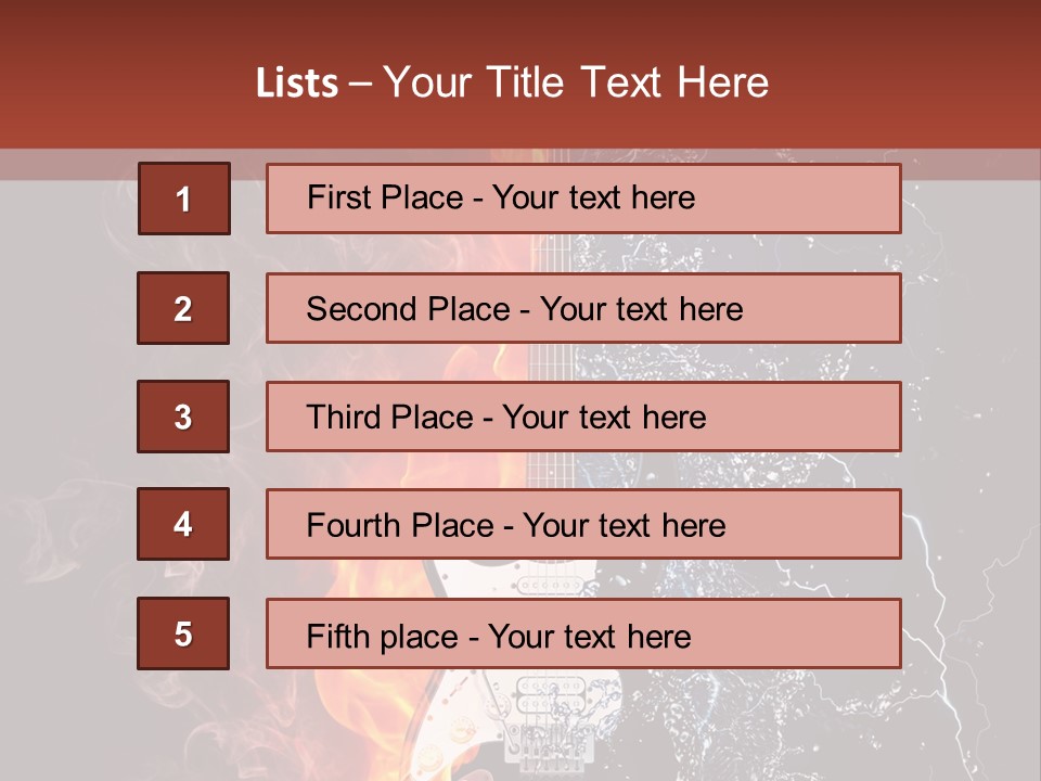 Flammable Electric Inferno PowerPoint Template