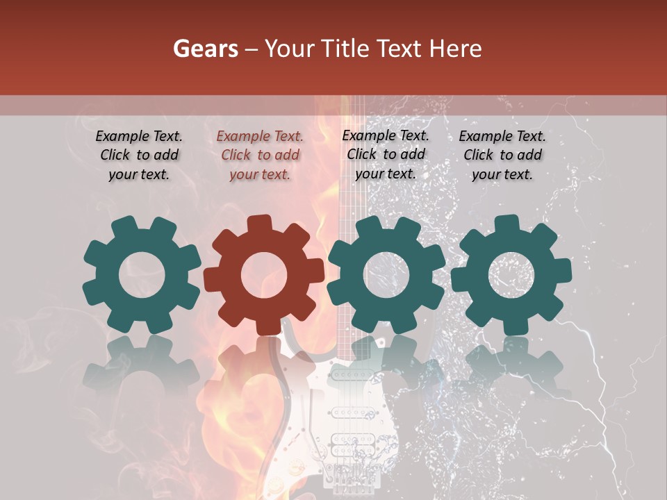 Flammable Electric Inferno PowerPoint Template