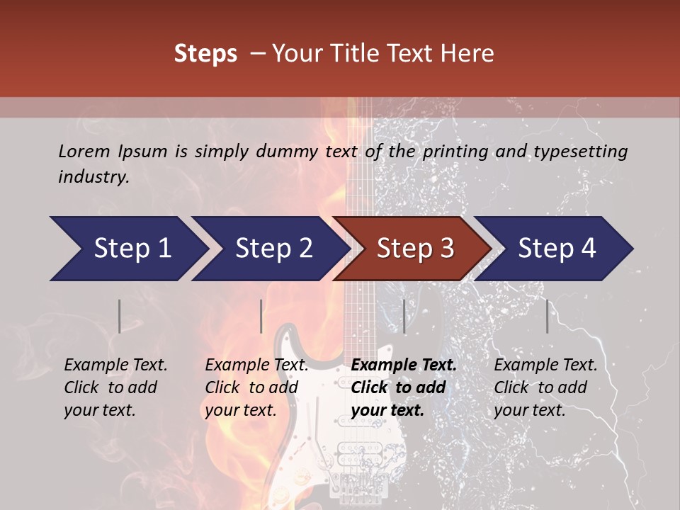 Flammable Electric Inferno PowerPoint Template