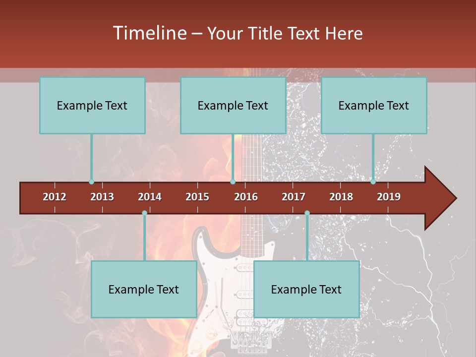 Flammable Electric Inferno PowerPoint Template