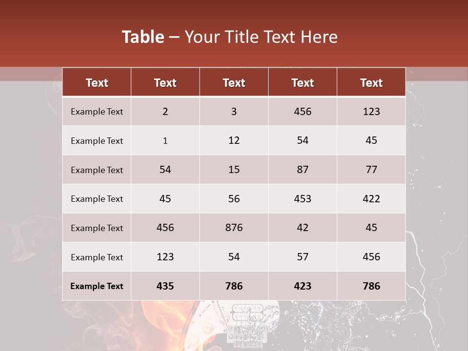 Flammable Electric Inferno PowerPoint Template