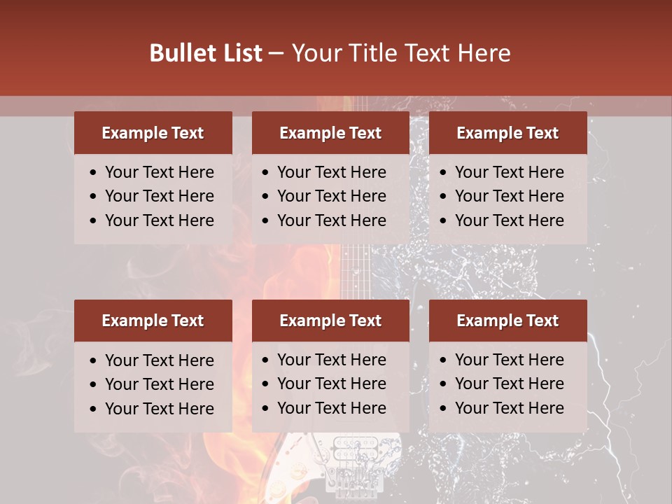 Flammable Electric Inferno PowerPoint Template
