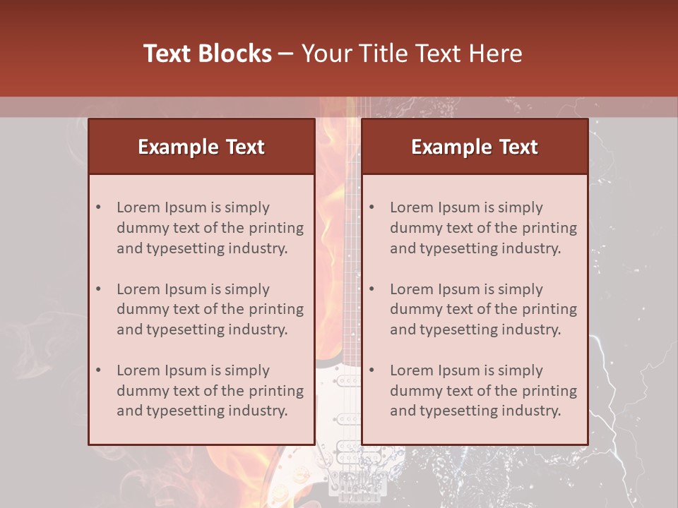 Flammable Electric Inferno PowerPoint Template