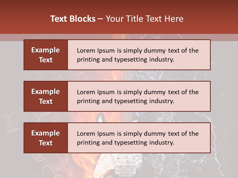 Flammable Electric Inferno PowerPoint Template