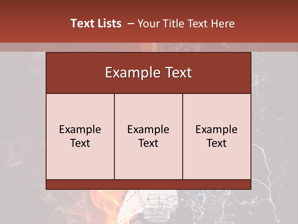 Flammable Electric Inferno PowerPoint Template