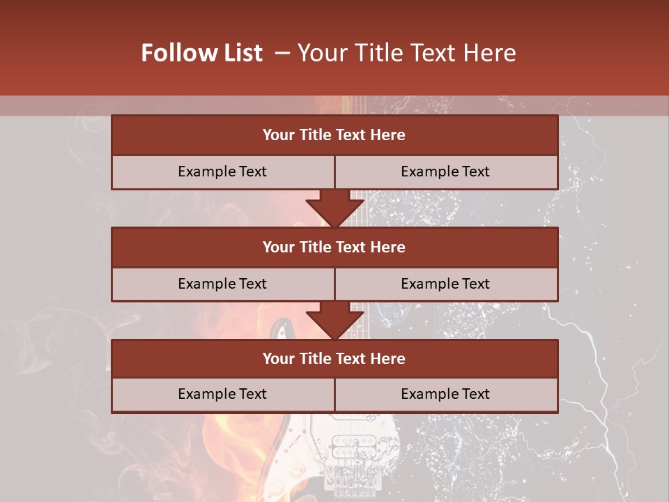 Flammable Electric Inferno PowerPoint Template