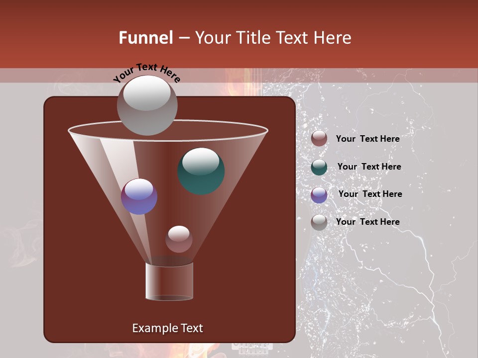 Flammable Electric Inferno PowerPoint Template