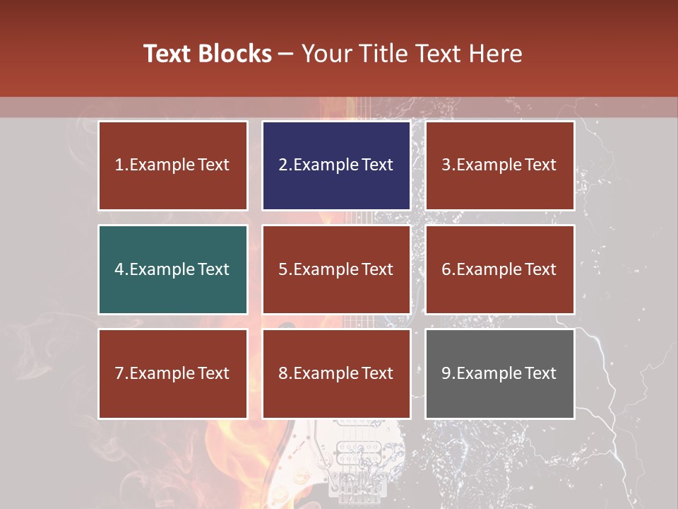 Flammable Electric Inferno PowerPoint Template