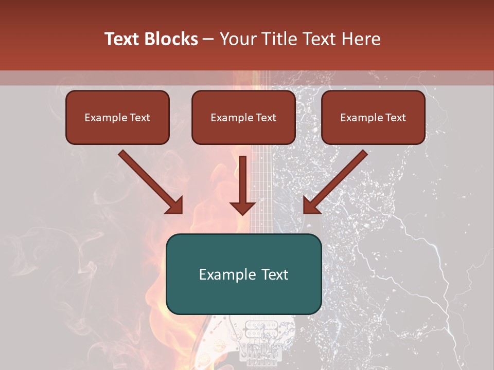 Flammable Electric Inferno PowerPoint Template