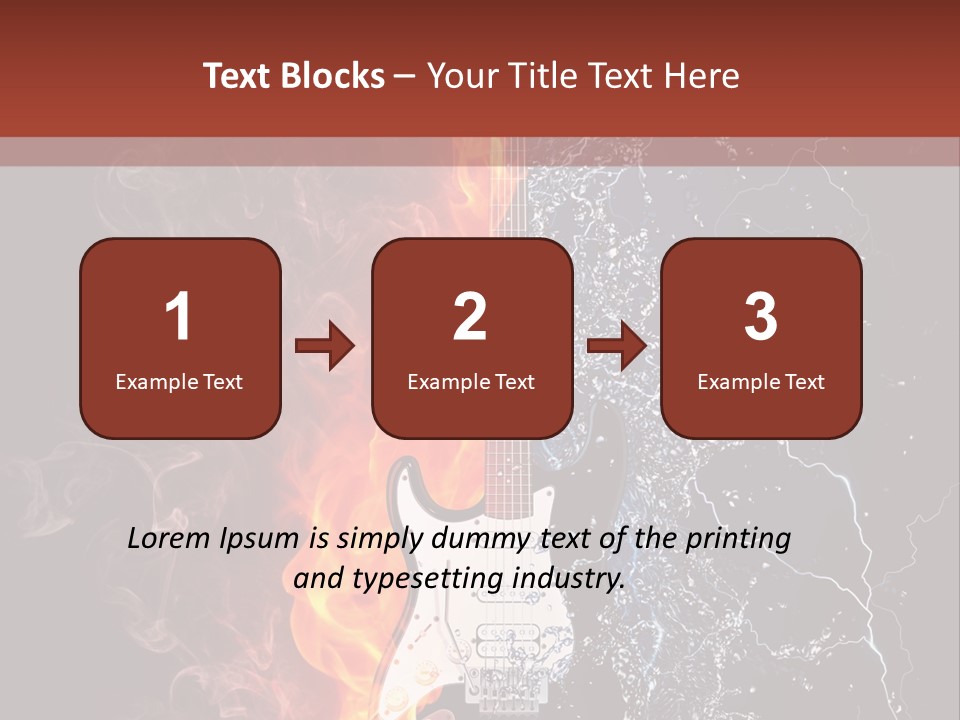 Flammable Electric Inferno PowerPoint Template