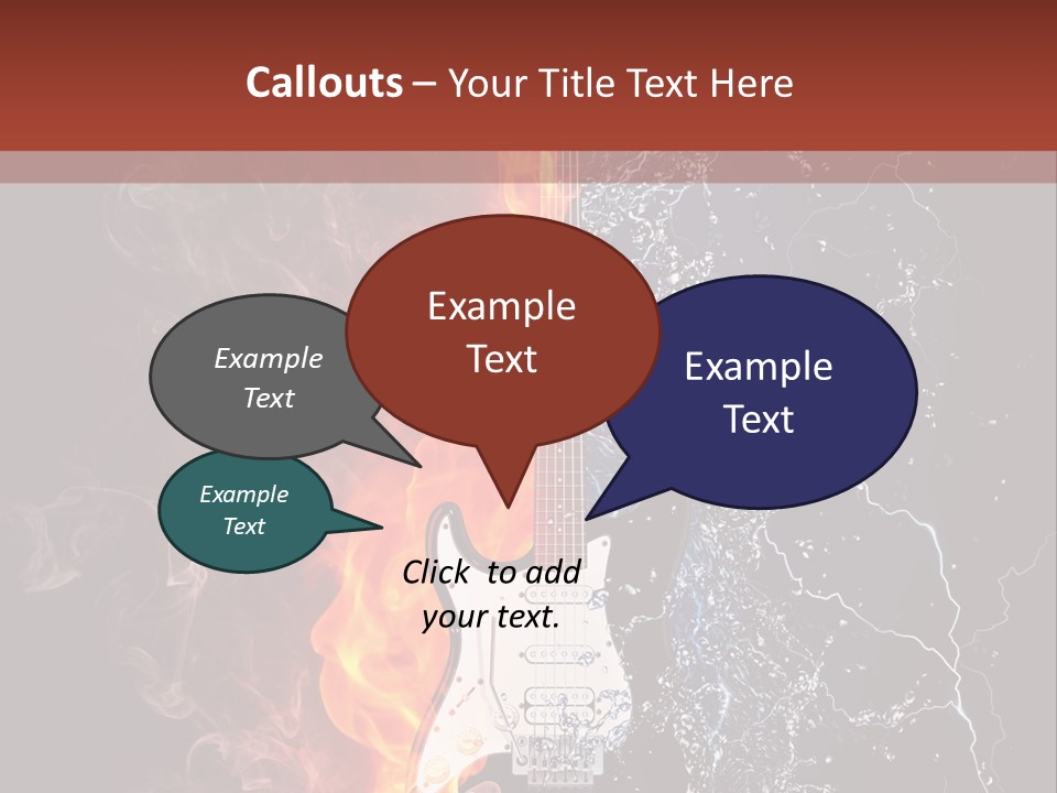 Flammable Electric Inferno PowerPoint Template