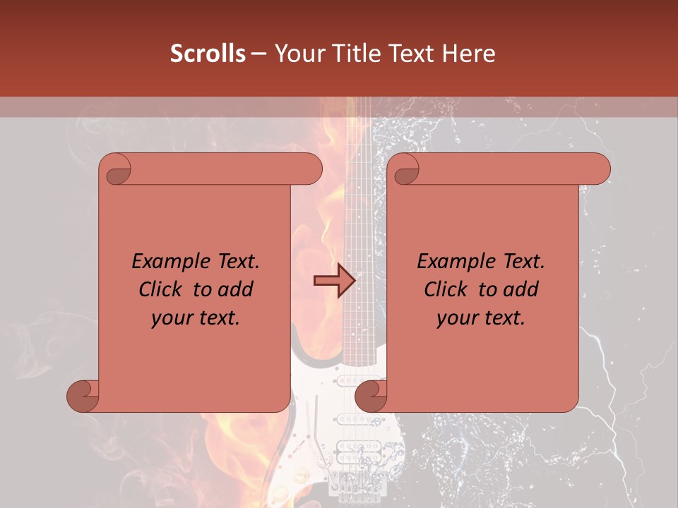Flammable Electric Inferno PowerPoint Template