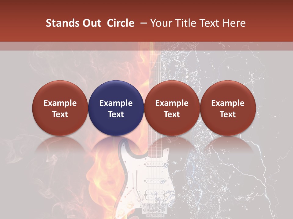 Flammable Electric Inferno PowerPoint Template