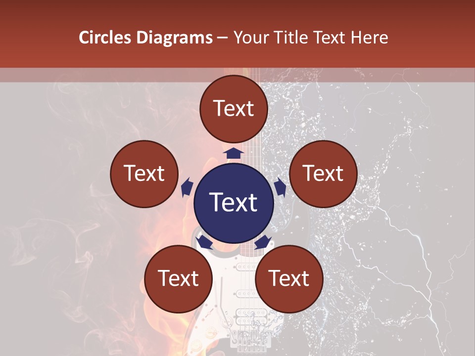 Flammable Electric Inferno PowerPoint Template