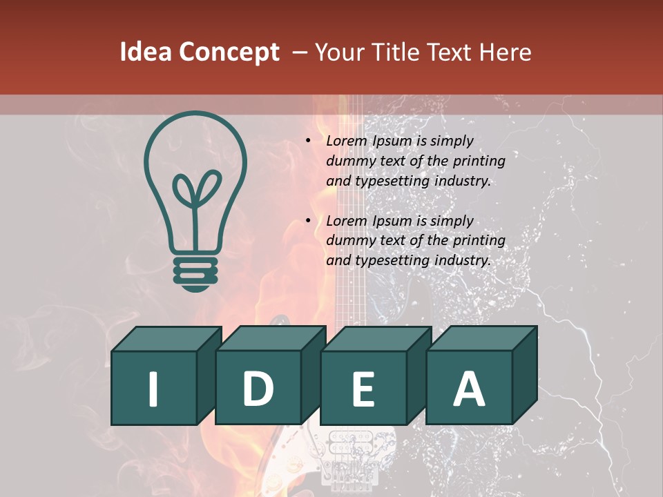 Flammable Electric Inferno PowerPoint Template
