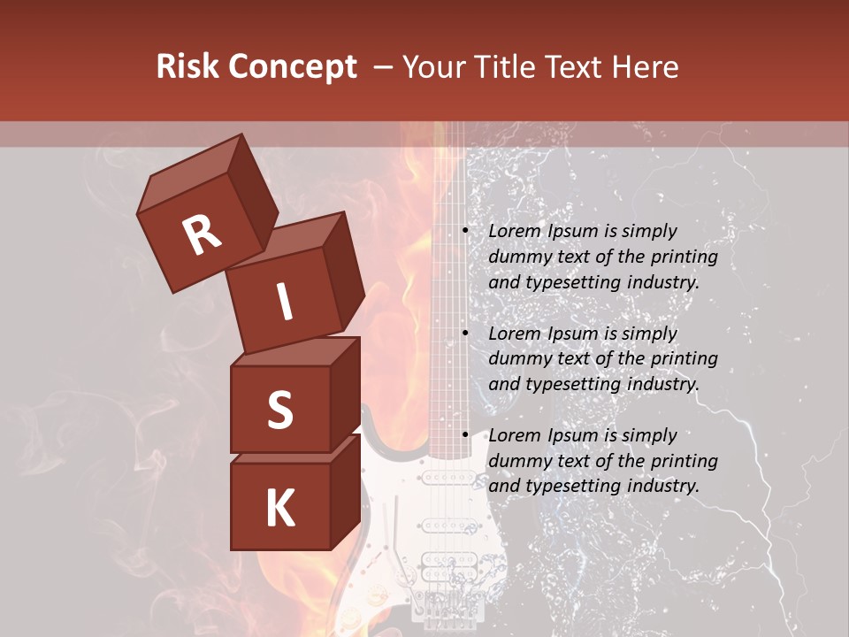 Flammable Electric Inferno PowerPoint Template