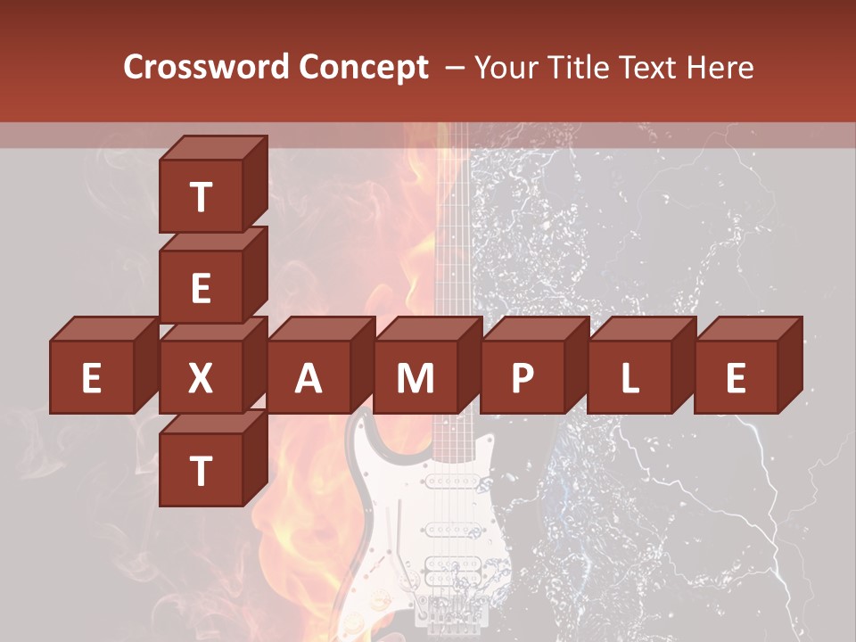Flammable Electric Inferno PowerPoint Template
