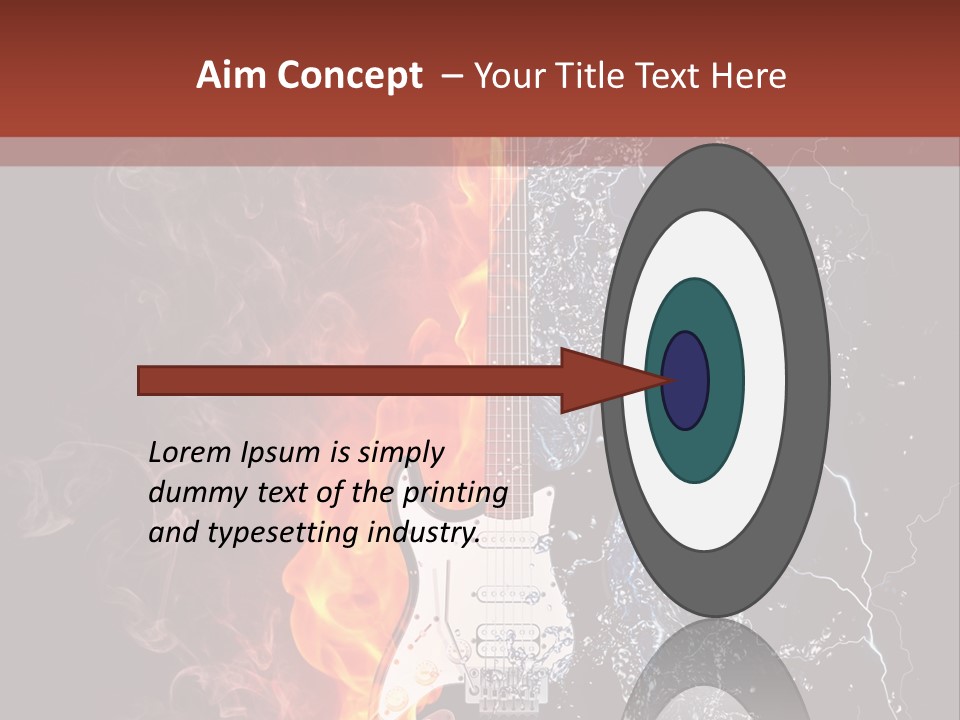 Flammable Electric Inferno PowerPoint Template