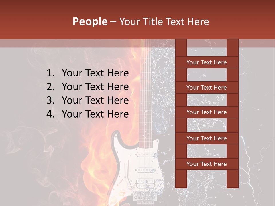 Flammable Electric Inferno PowerPoint Template