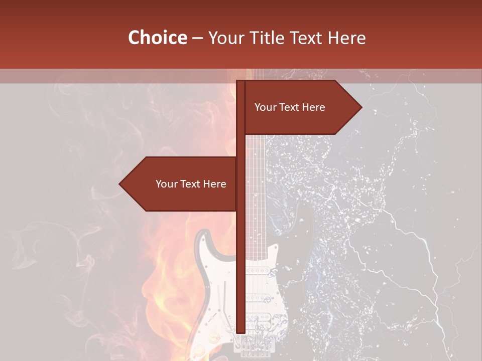 Flammable Electric Inferno PowerPoint Template