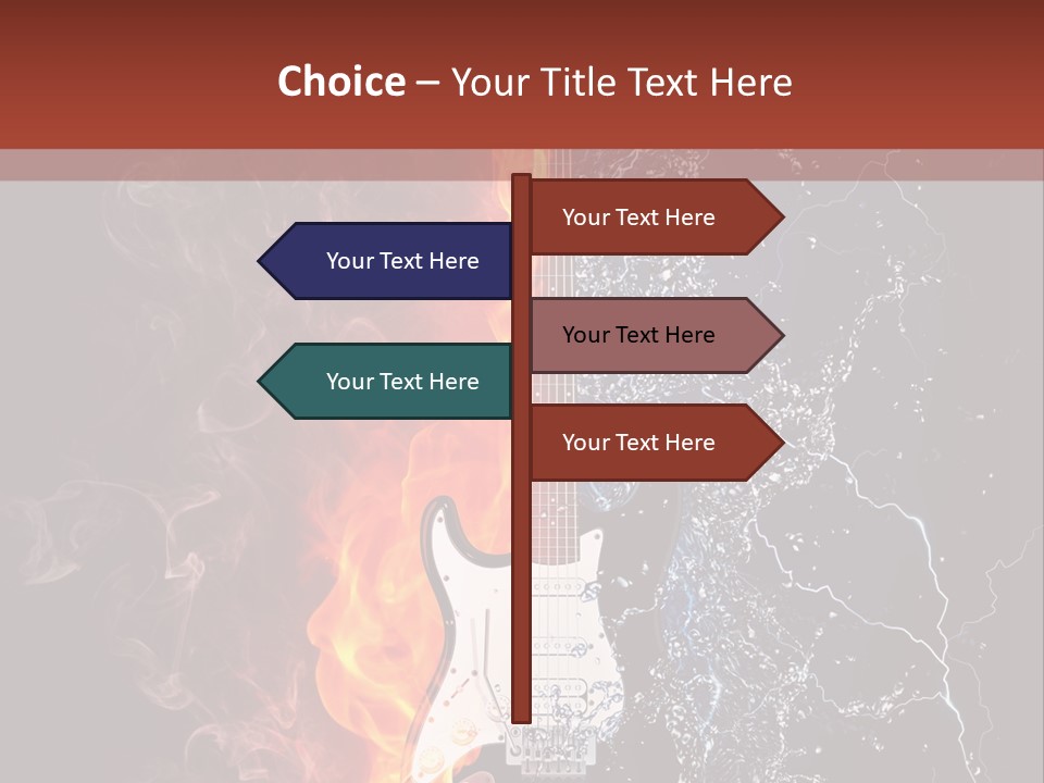 Flammable Electric Inferno PowerPoint Template