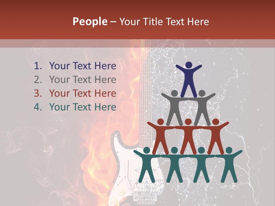 Flammable Electric Inferno PowerPoint Template