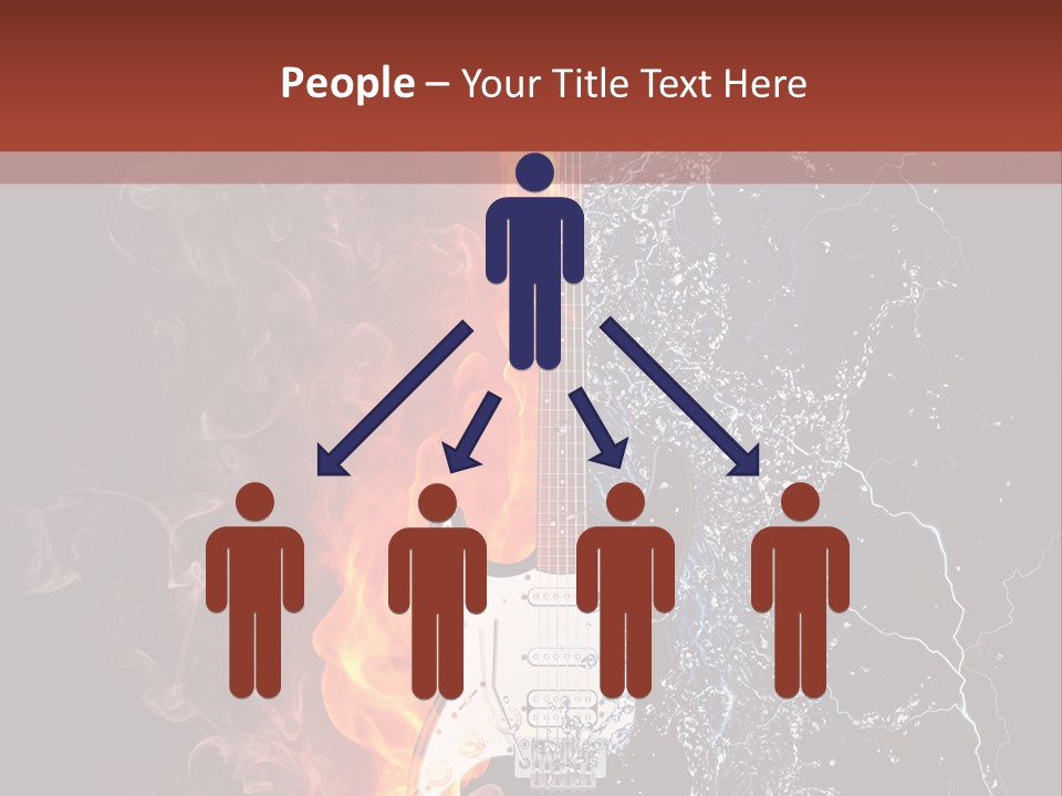 Flammable Electric Inferno PowerPoint Template