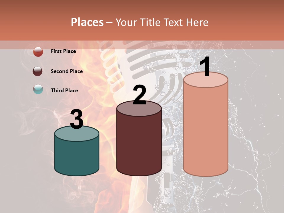 Voice Singing Yellow PowerPoint Template