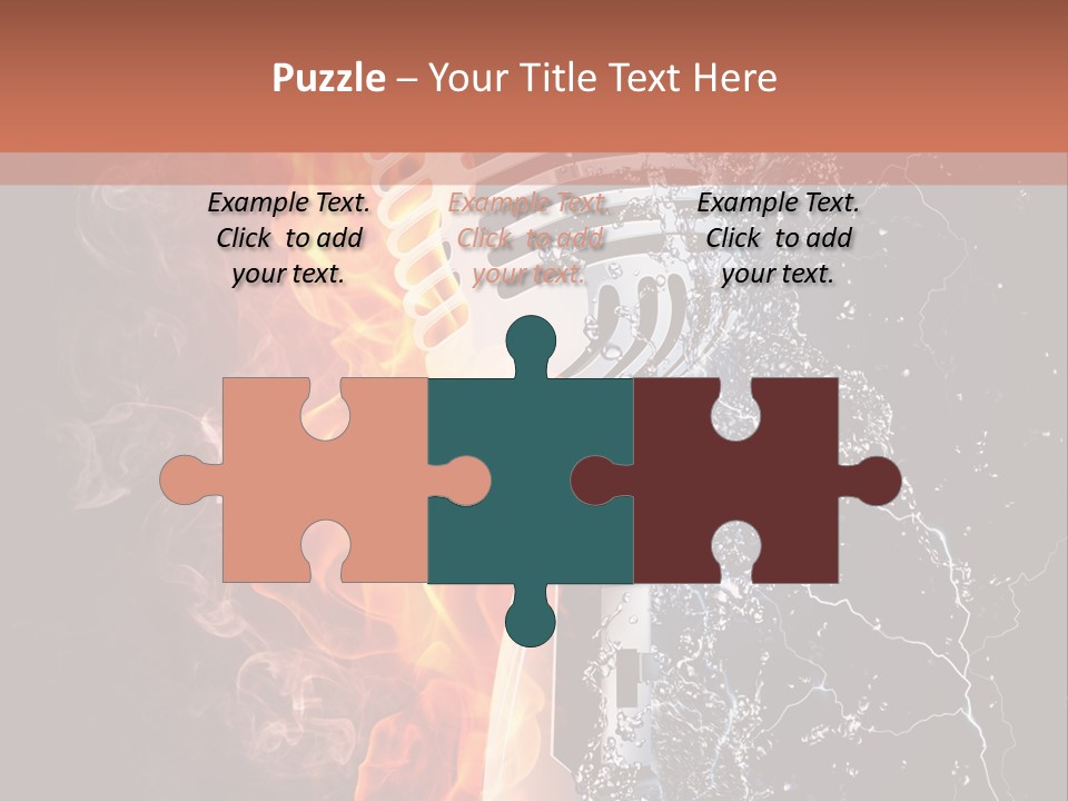 Voice Singing Yellow PowerPoint Template