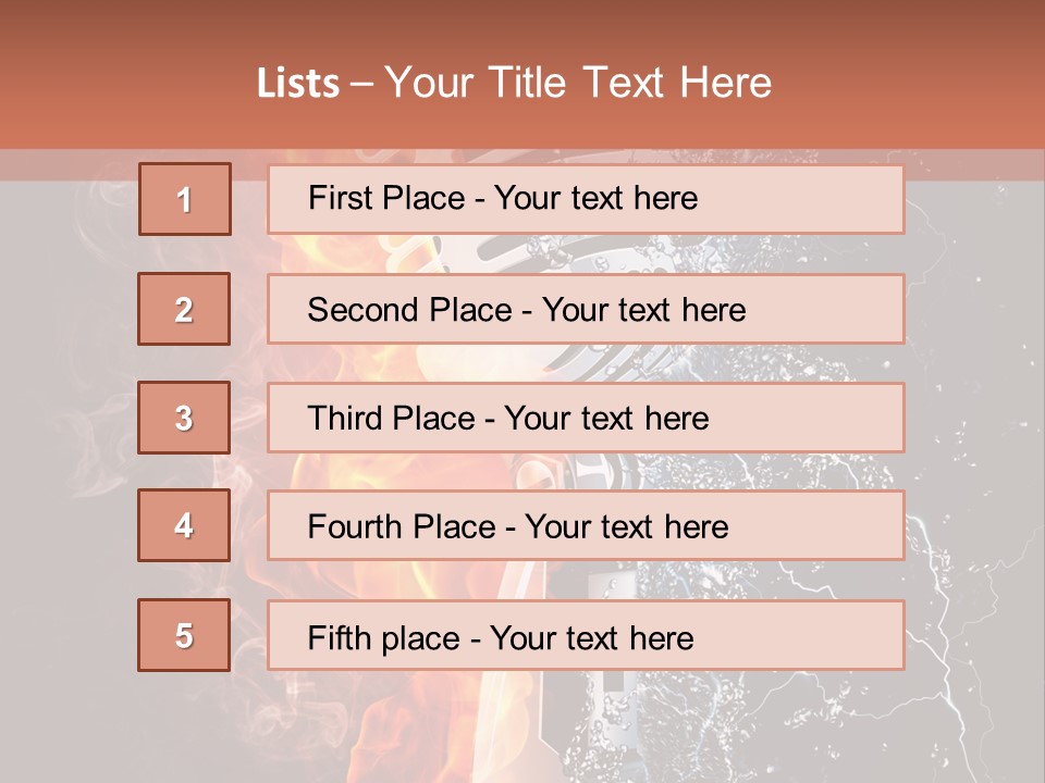 Voice Singing Yellow PowerPoint Template