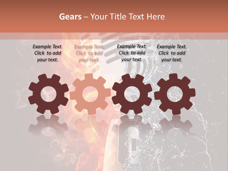 Voice Singing Yellow PowerPoint Template