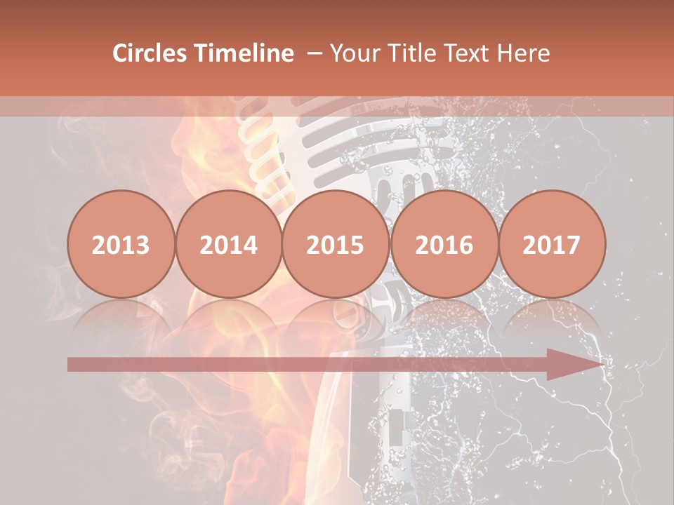 Voice Singing Yellow PowerPoint Template