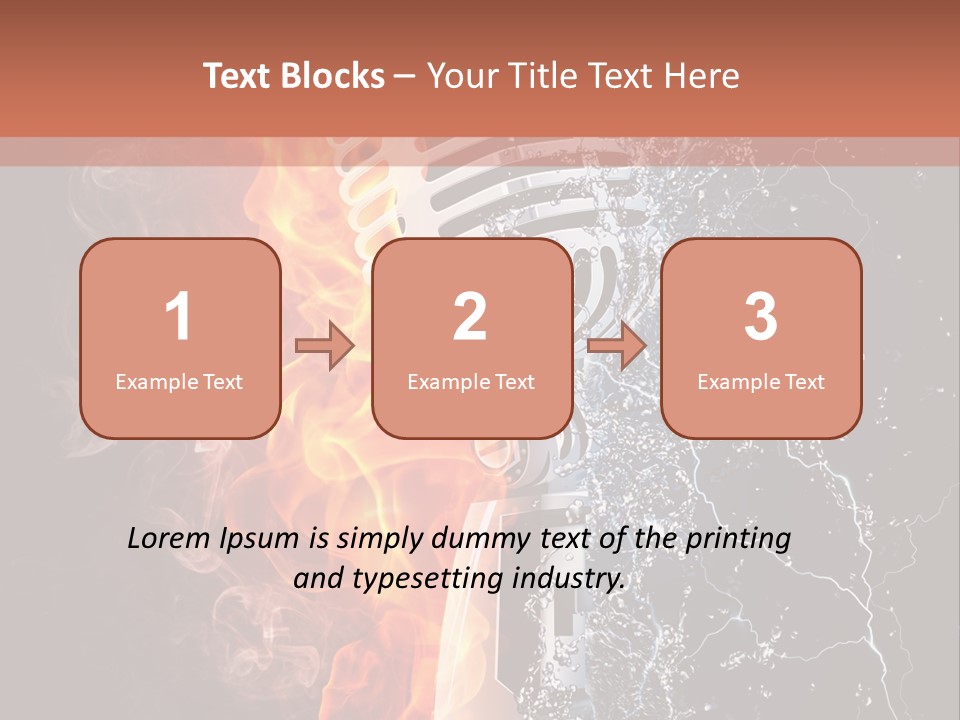 Voice Singing Yellow PowerPoint Template