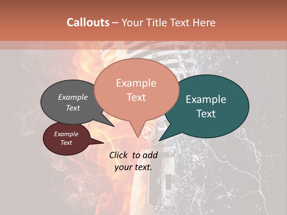 Voice Singing Yellow PowerPoint Template