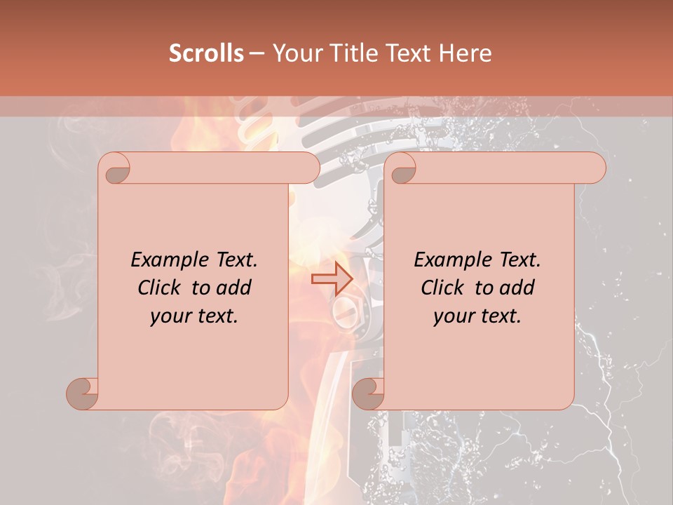 Voice Singing Yellow PowerPoint Template