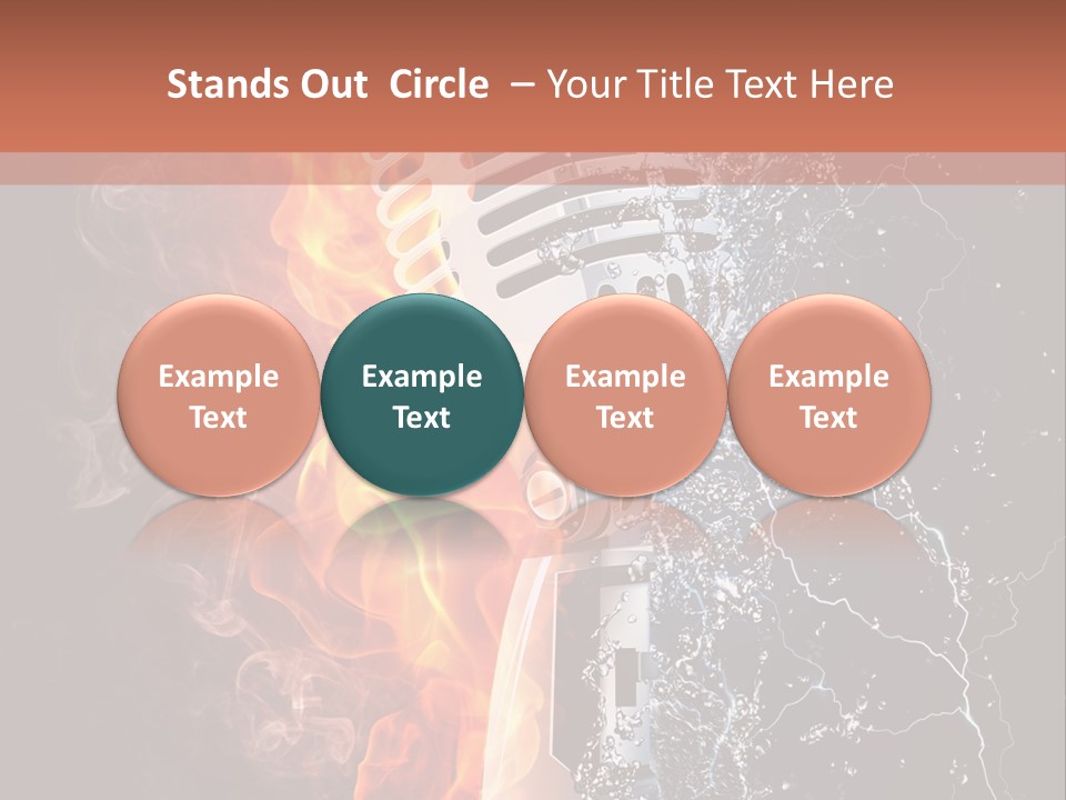 Voice Singing Yellow PowerPoint Template