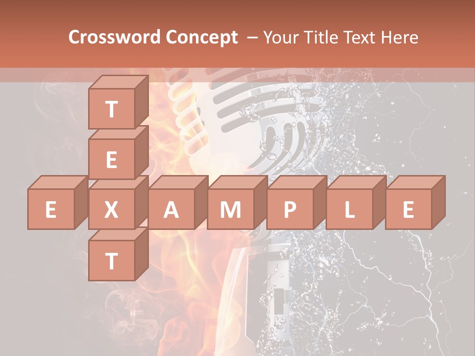 Voice Singing Yellow PowerPoint Template