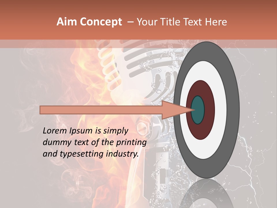 Voice Singing Yellow PowerPoint Template