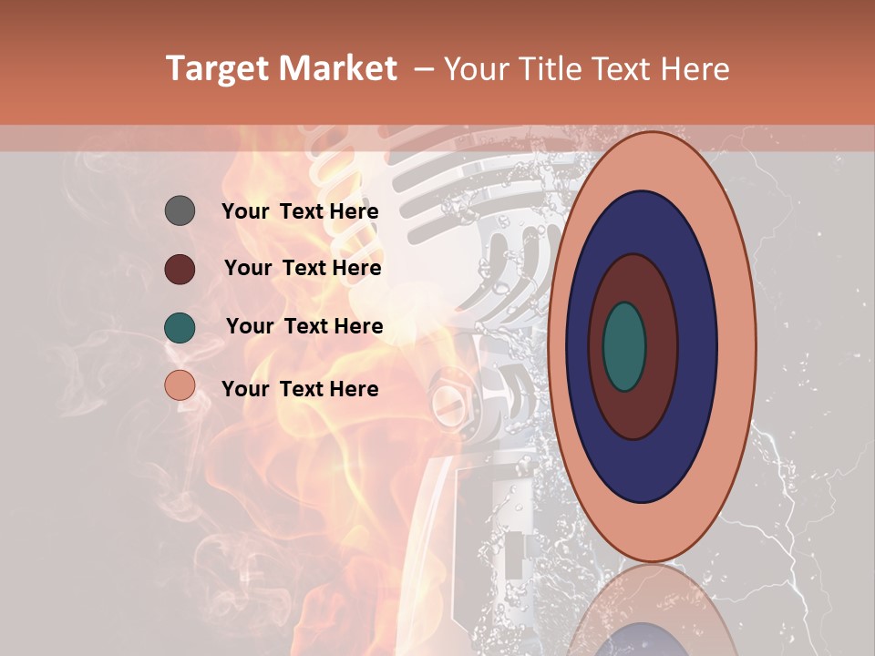 Voice Singing Yellow PowerPoint Template