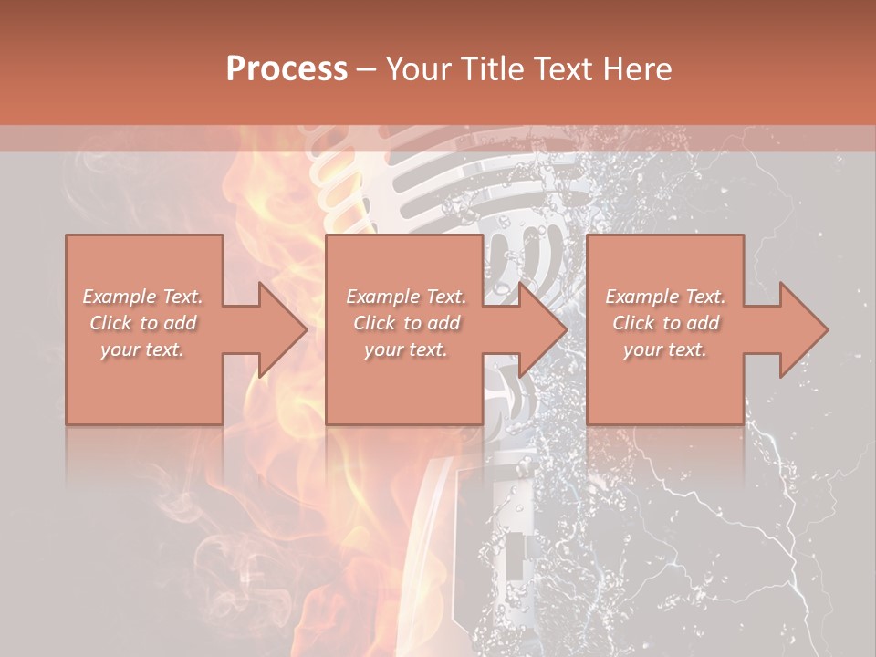Voice Singing Yellow PowerPoint Template
