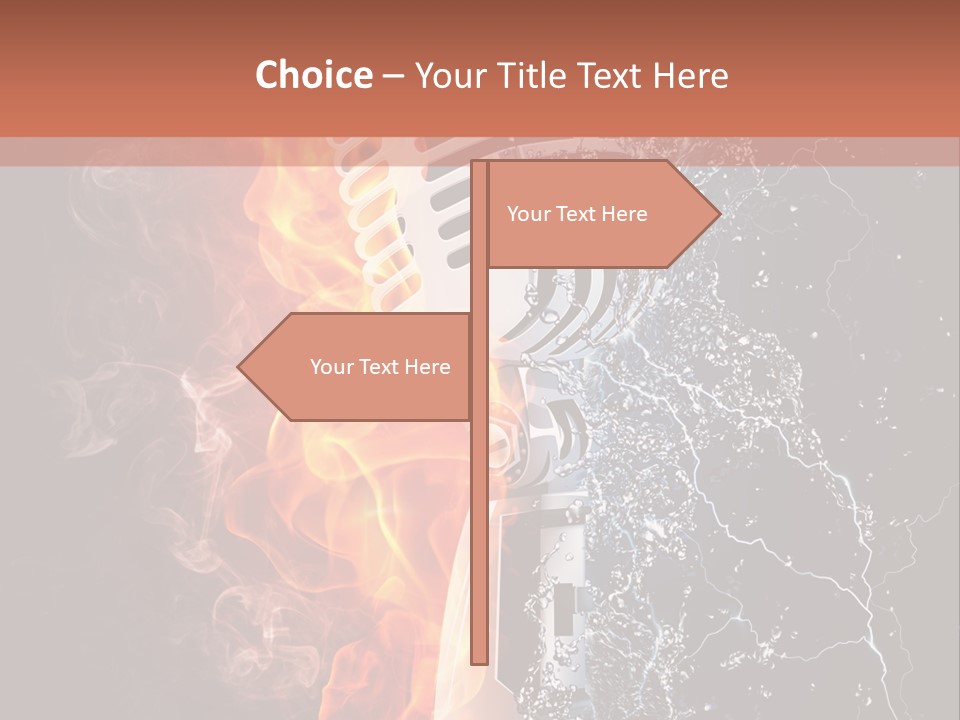 Voice Singing Yellow PowerPoint Template