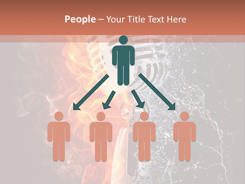 Voice Singing Yellow PowerPoint Template