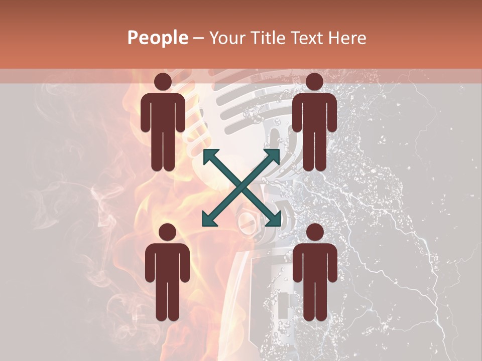 Voice Singing Yellow PowerPoint Template