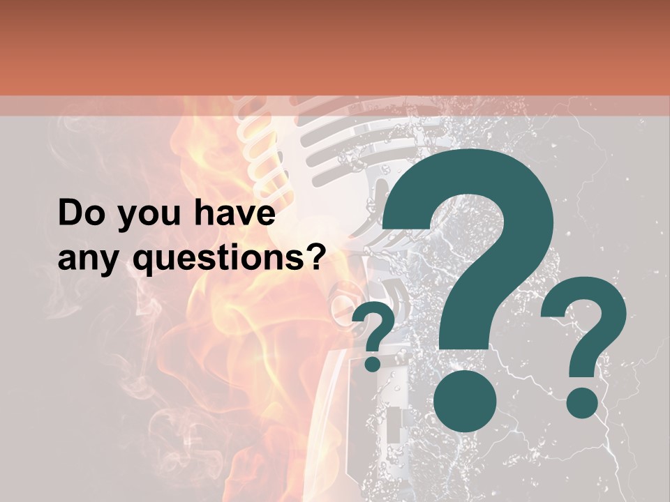 Voice Singing Yellow PowerPoint Template