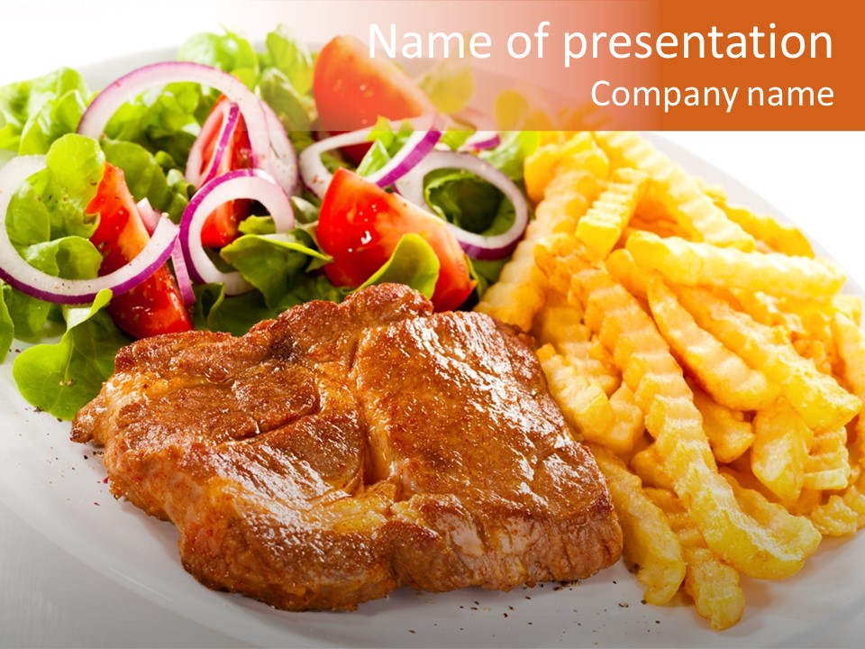 Portion Diet Barbecue PowerPoint Template