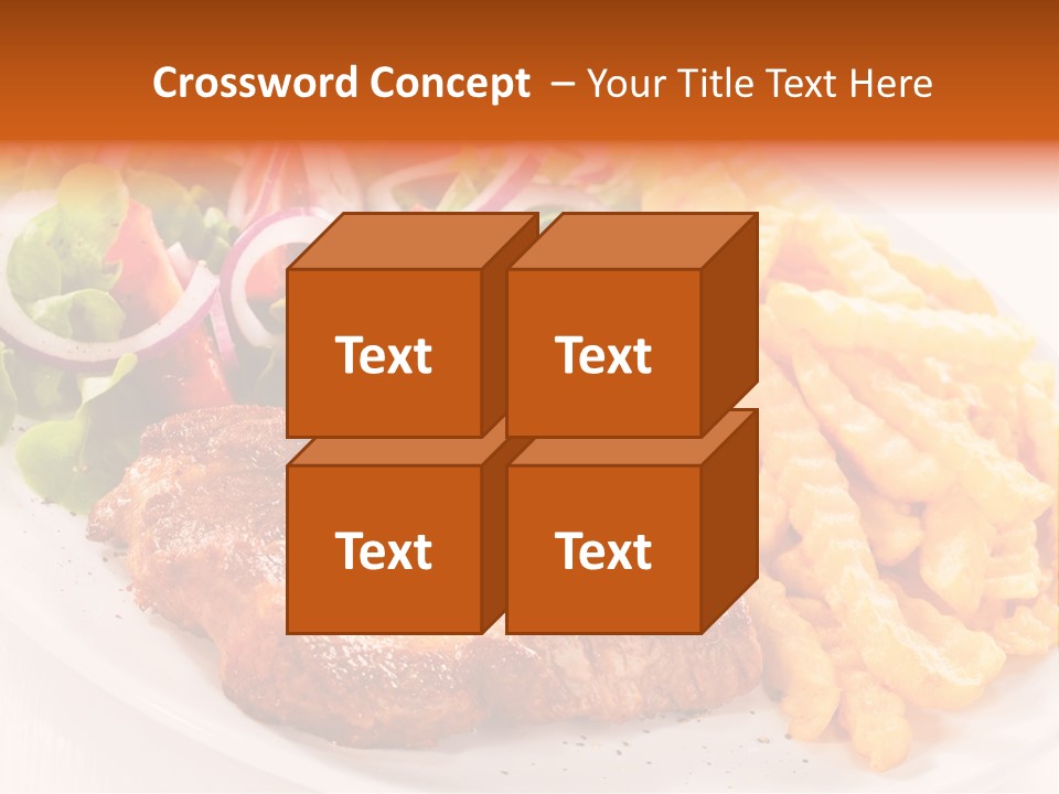 Portion Diet Barbecue PowerPoint Template