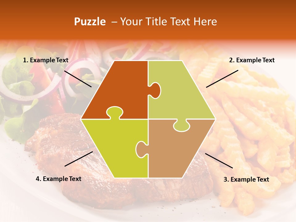 Portion Diet Barbecue PowerPoint Template