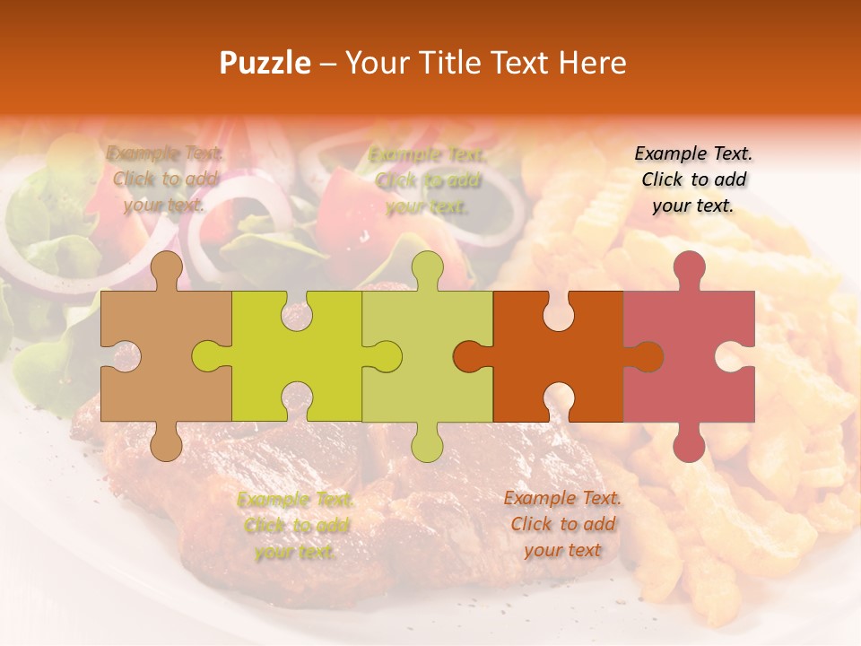 Portion Diet Barbecue PowerPoint Template